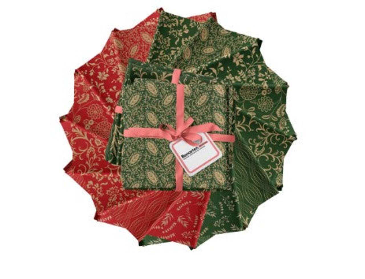 Benartex 14 Piece Fat Quarter Bundle Christmas Holiday Keepsakes 100% Cotton